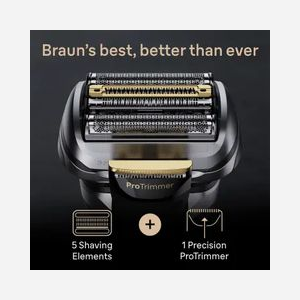 Braun Series 9 Pro+ 9565cc Rasoir Électrique Grille Métallique Wet & Dry, 5 Lames, Sonic, Batterie Li-Ion 60min, Station Nettoyage & Accessoires - Miniature 3
