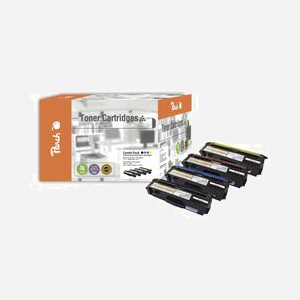Peach Kit 4 Cartouches Toner 110956 (Noir, Cyan, Magenta, Jaune) Compatible Brother TN-325 (DCP/HL/MFC 9000 Series) - Miniature 1