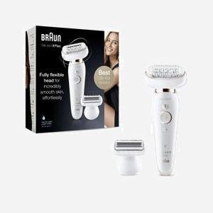Braun Silk-épil 9-9006 Flex Épilateur 40 Pinces MicroGrip Blanc, Tête Flexible, Rasoir & Tondeuse, Wet&Dry, Autonomie Batterie, 4 Accessoires - Miniature 2
