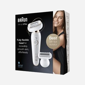 Braun Silk-épil 9-9006 Flex Épilateur 40 Pinces MicroGrip Blanc, Tête Flexible, Rasoir & Tondeuse, Wet&Dry, Autonomie Batterie, 4 Accessoires - Miniature 4