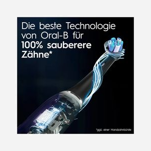 Oral-B iO10 Brosse à Dents Rotative Adulte Noire : 7 Modes, Batterie Intégrée, Écran, 1 Poignée, 1 Brosse, Étui Voyage, Base Charge - Miniature 4