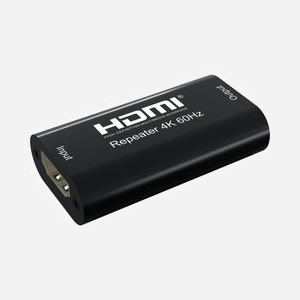 Techly IDATA-HDMI2-RIP4KT Répéteur AV HDMI 2.0 4K@60Hz HDCP 2.2, Extension jusqu'à 40m, Résolution Max. 4096x2160, 28x51x13mm