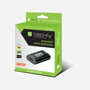 Techly IDATA-HDMI2-RIP4KT Répéteur AV HDMI 2.0 4K@60Hz HDCP 2.2, Extension jusqu'à 40m, Résolution Max. 4096x2160, 28x51x13mm - Miniature 2