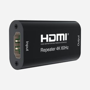 Techly IDATA-HDMI2-RIP4KT Répéteur AV HDMI 2.0 4K@60Hz HDCP 2.2, Extension jusqu'à 40m, Résolution Max. 4096x2160, 28x51x13mm - Miniature 4
