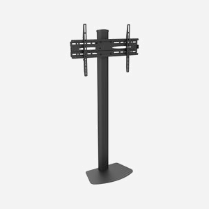 Support TV Sol Techly ICA-TR27 pour écrans 32-55" (81.3-139.7cm), VESA 100x100 à 600x400, Inclinaison -15°/0°, Charge Max 40kg, Noir, Dimensions 680x300x1350mm - Miniature 1