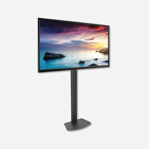 Support TV Sol Techly ICA-TR27 pour écrans 32-55" (81.3-139.7cm), VESA 100x100 à 600x400, Inclinaison -15°/0°, Charge Max 40kg, Noir, Dimensions 680x300x1350mm - Miniature 4