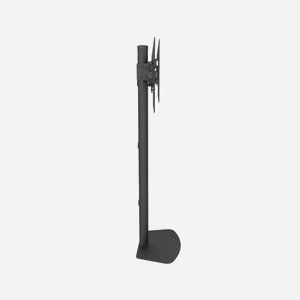Support TV Sol Techly ICA-TR27 pour écrans 32-55" (81.3-139.7cm), VESA 100x100 à 600x400, Inclinaison -15°/0°, Charge Max 40kg, Noir, Dimensions 680x300x1350mm - Miniature 5