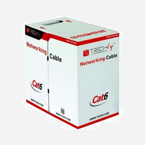 Techly ITP9-RIS-0305E Câble Réseau Cat6 S/FTP (S-STP) 305m Gris CCA 26AWG 1000 Mbit/s 250MHz PVC Eca 100 Ohm CE, RoHS - Miniature 1