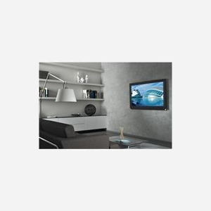 Techly ICA-PLB-162MW Support mural fixe blanc pour écrans 23"-55" (58.4-139.7cm) VESA 400x400mm, charge max 45kg, distance murale 2.8cm, métal - Miniature 4