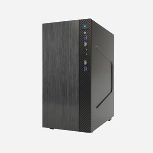 itek SMALLCOM-B Mini Tower PC Noir, Micro ATX/Mini-ITX, 1x92mm arrière, USB 3.2 Gen 1, 2.5/3.5", 171x308x360mm, sans alimentation