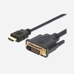 Techly Câble HDMI vers DVI-D 1m Noir - Connecteurs Mâle/Mâle, Résolution 1920x1080, AWG 30, Contacts Plaqué Or, Double Blindage, PVC - Miniature 1