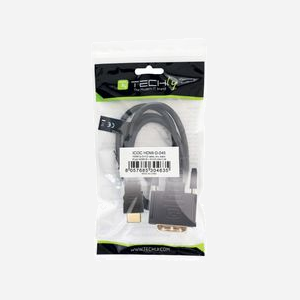 Techly Câble HDMI vers DVI-D 5.0m M/M Noir - Connecteurs plaqués or - Résolution 1920x1080 - Double blindage - AWG 30 - Certifié CE/RoHS/UL - Miniature 2