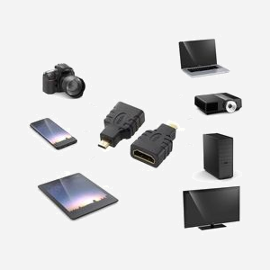 Techly Adaptateur Vidéo IADAP-HDMI-MD: Micro HDMI D Mâle vers HDMI Femelle, Contacts Or, Noir, 20x12mm, Compatible CE - Miniature 4