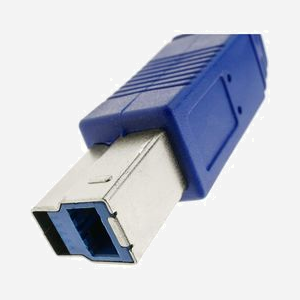 Techly Câble USB 3.0 AB M/M 0.5m Bleu - USB 3.2 Gen 1 (3.1 Gen 1), Connecteurs USB A et USB B, Mâle/Mâle, 5 Gbit/s, Double Blindage - Miniature 4