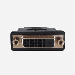 Techly Adaptateur HDMI mâle vers DVI-D femelle contacts or, noir, IADAP-HDMI-606, 40.2x40.2x15.2mm, 28g, Certifié CE/RoHS/UL, HDMI High Speed - Miniature 3