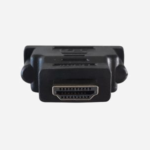 Techly Adaptateur HDMI mâle vers DVI-D femelle contacts or, noir, IADAP-HDMI-606, 40.2x40.2x15.2mm, 28g, Certifié CE/RoHS/UL, HDMI High Speed - Miniature 4