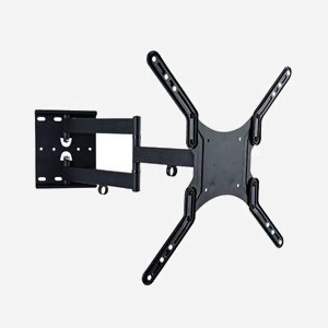 Techly ICA-PLB-136M Support Mural TV 23"-55" (58.4-139.7cm) Charge Max 45kg VESA 100x100-400x400 Inclinaison -2°/+12° Pivotement/Rotation 180° Noir