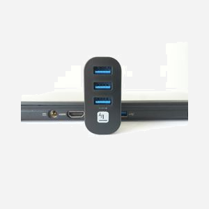 Techly IUSB3-HUB3-ROTB Hub USB 3.2 Gen 1, 3 ports Type-A, 5000 Mbit/s, Noir, Compatible Windows/macOS, 26x30x55mm, Certifié CE/RoHS - Miniature 3