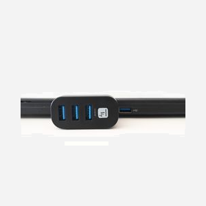 Techly IUSB3-HUB3-ROTB Hub USB 3.2 Gen 1, 3 ports Type-A, 5000 Mbit/s, Noir, Compatible Windows/macOS, 26x30x55mm, Certifié CE/RoHS - Miniature 4