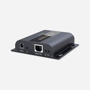 Techly IDATA-EXTIP-383RV4 Récepteur AV 1080p HDBaseT sur Cat5/5e/6 (120m, 60Hz, IR 20-60kHz) Sortie HDMI, Alimentation 5V, Conforme CE/RoHS/WEEE - Miniature 1