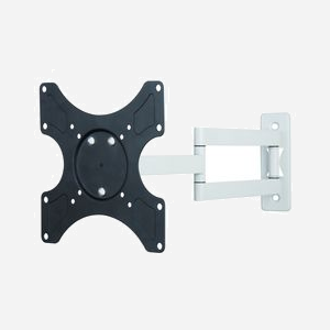 Support Mural Orientable Techly ICA-LCD-2903BICOL pour Écrans 19-37" (48-94cm), VESA 75x75-200x200mm, Charge Max. 25kg, Inclinaison -12°/0°, Distance Mur 6.5-44.5cm, Noir/Blanc - Miniature 2