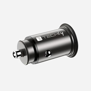 Techly IUSB2-CAR5-AC38W Chargeur Auto Universel 38W Allume-cigare, USB-A & USB-C Quick Charge 3.0, 12-24V, Protections Surcharge/Surtension/CC - Miniature 4