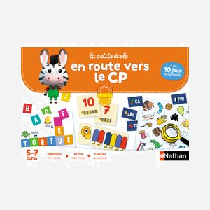 Nathan - La Petite École En route vers le CP - Jeu éducatif 1-2 joueurs 5 ans+ - Plateau carton, 10 jeux progressifs - Dimensions 397x280x50mm - Poids 1.03kg - Miniature 2