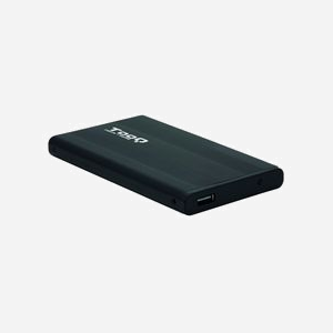 TooQ TQE-2510B Boîtier HDD 2.5" Noir Aluminium, USB 2.0, SATA I/II/III, Hot Swap, jusqu'à 0.75To, Windows/macOS/Linux, 138x71x12mm