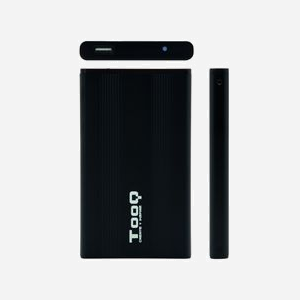 TooQ TQE-2510B Boîtier HDD 2.5" Noir Aluminium, USB 2.0, SATA I/II/III, Hot Swap, jusqu'à 0.75To, Windows/macOS/Linux, 138x71x12mm - Miniature 4