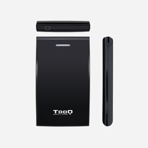 Boîtier HDD TooQ TQE-2526B USB 3.2 Gen 1 pour Disque 2.5" SATA I/II/III, ABS Noir, Support 12.5mm, 5 Gbps, Compatible Windows/macOS/Linux - Miniature 4