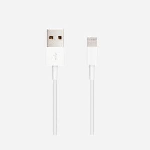 Câble Nanocable 10.10.0401 Lightning vers USB-A 1m Blanc - USB 2.0, RoHS - Pour iPhone, iPad, iPod - Dimensions packaging: 160x10x100mm, 17g - Miniature 2