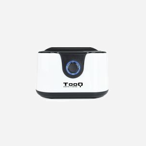 TooQ TQDS-802BW Dock HDD/SSD 2.5/3.5" SATA I/II/III, USB 3.2 Gen 1, ABS Noir/Blanc, Support Windows/Mac OS/Linux, Max 3To par baie. - Miniature 2