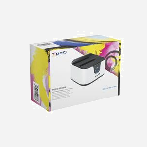 TooQ TQDS-802BW Dock HDD/SSD 2.5/3.5" SATA I/II/III, USB 3.2 Gen 1, ABS Noir/Blanc, Support Windows/Mac OS/Linux, Max 3To par baie. - Miniature 5