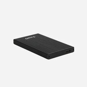 Boîtier HDD TooQ TQE-2527B 2.5" SATA I/II/III USB 3.2 Gen 1 (3.1 Gen 1) Aluminium Noir, Support 3 To, Compatible Windows/Mac OS/Linux - Miniature 2