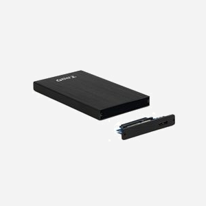 Boîtier HDD TooQ TQE-2527B 2.5" SATA I/II/III USB 3.2 Gen 1 (3.1 Gen 1) Aluminium Noir, Support 3 To, Compatible Windows/Mac OS/Linux - Miniature 3