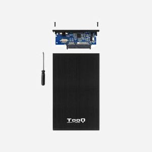 Boîtier HDD TooQ TQE-2527B 2.5" SATA I/II/III USB 3.2 Gen 1 (3.1 Gen 1) Aluminium Noir, Support 3 To, Compatible Windows/Mac OS/Linux - Miniature 5