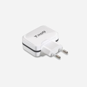 TooQ TQWC-1S02WT Chargeur Secteur 2 Ports USB 2.0 5V/3.4A 17W Blanc pour GPS, MP3/MP4, Téléphone, Console, Smartphone, Tablette, 100-240V - Miniature 2