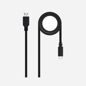 Nanocable 10.01.2100 : Câble USB 2.0 Type-C vers Type-A, Mâle/Mâle, 0.5m, Noir, Transfert 480 Mbit/s, Courant Max 3A, Certifié USB-IF/RoHS - Miniature 1