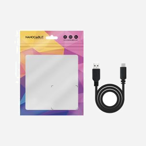 Nanocable 10.01.2100 : Câble USB 2.0 Type-C vers Type-A, Mâle/Mâle, 0.5m, Noir, Transfert 480 Mbit/s, Courant Max 3A, Certifié USB-IF/RoHS - Miniature 4