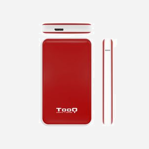 TooQ TQE-2528R Boîtier SSD 2.5" SATA III, USB 3.2 Gen 1 Micro-USB, ABS Rouge, Support UASP, FAT32/HFS/NTFS/ext2, Windows/macOS/Linux - Miniature 3