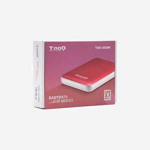 TooQ TQE-2528R Boîtier SSD 2.5" SATA III, USB 3.2 Gen 1 Micro-USB, ABS Rouge, Support UASP, FAT32/HFS/NTFS/ext2, Windows/macOS/Linux - Miniature 5