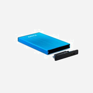 Boîtier HDD TooQ TQE-2527BL 2.5" USB 3.2 Gen 1 (3.1 Gen 1) Micro-USB B Aluminium Noir/Bleu SATA II/III Support 3 To Compatible Windows/macOS/Linux - Miniature 4