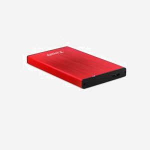 Boîtier HDD TooQ TQE-2527R 2.5" SATA/SATA II/SATA III USB 3.2 Gen 1 (USB 3.1 Gen 1) Micro-USB B Aluminium Noir/Rouge - Supporte 3 To - Miniature 2