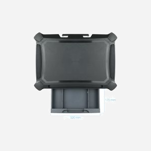 TooQ MMPSSD01 Support Bureau Autonome pour Écran Plat (jusqu'à 10kg), Hauteur Réglable Manuellement, Gestion des Câbles, Base Antidérapante, Noir, 500x330x168mm - Miniature 4