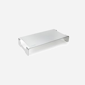 Support écran plat bureau TooQ TQMR0004 argent, pour écran jusqu'à 33cm (13"), charge max 20kg, montage autonome, aluminium, 400x210x63mm
