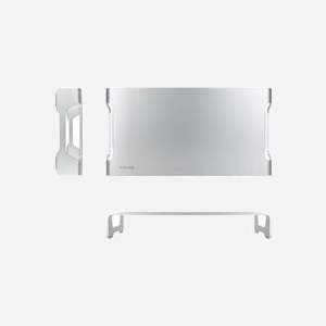 Support écran plat bureau TooQ TQMR0004 argent, pour écran jusqu'à 33cm (13"), charge max 20kg, montage autonome, aluminium, 400x210x63mm - Miniature 2