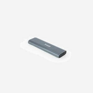 Boîtier SSD TooQ Shura TQE-2223G M.2 PCIe NVMe USB 3.2 Gen 1 Type-C Gris Aluminium, Support 1x M.2 jusqu'à 2To, 10Gbit/s, Compatible Windows/macOS/Linux