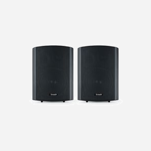 TooQ Enceintes 2.0 TQOWS-01B Noir, 70-16000Hz, Woofer 5", Tweeter 0.5", Entrées RCA/AUX, Montage Mural, 100-240V - Miniature 2