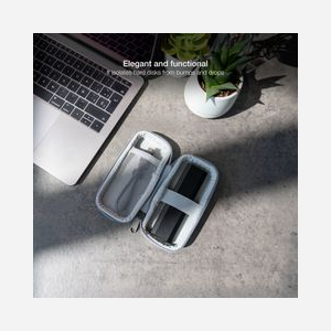 TooQ TQBC-M201G Housse de Protection Grise pour SSD M.2, Résistante aux Chocs et Rayures, Dimensions 40x122x26mm, avec Poignée et Poche - Miniature 3