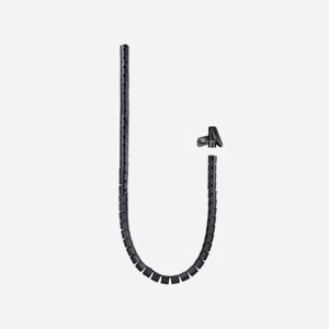 Nanocable 10.36.0002-BK Manchon de Câble Noir, Plastique, Diamètre Interne 2.5cm, Longueur 2000mm, Conforme RoHS, 1 Pièce.
